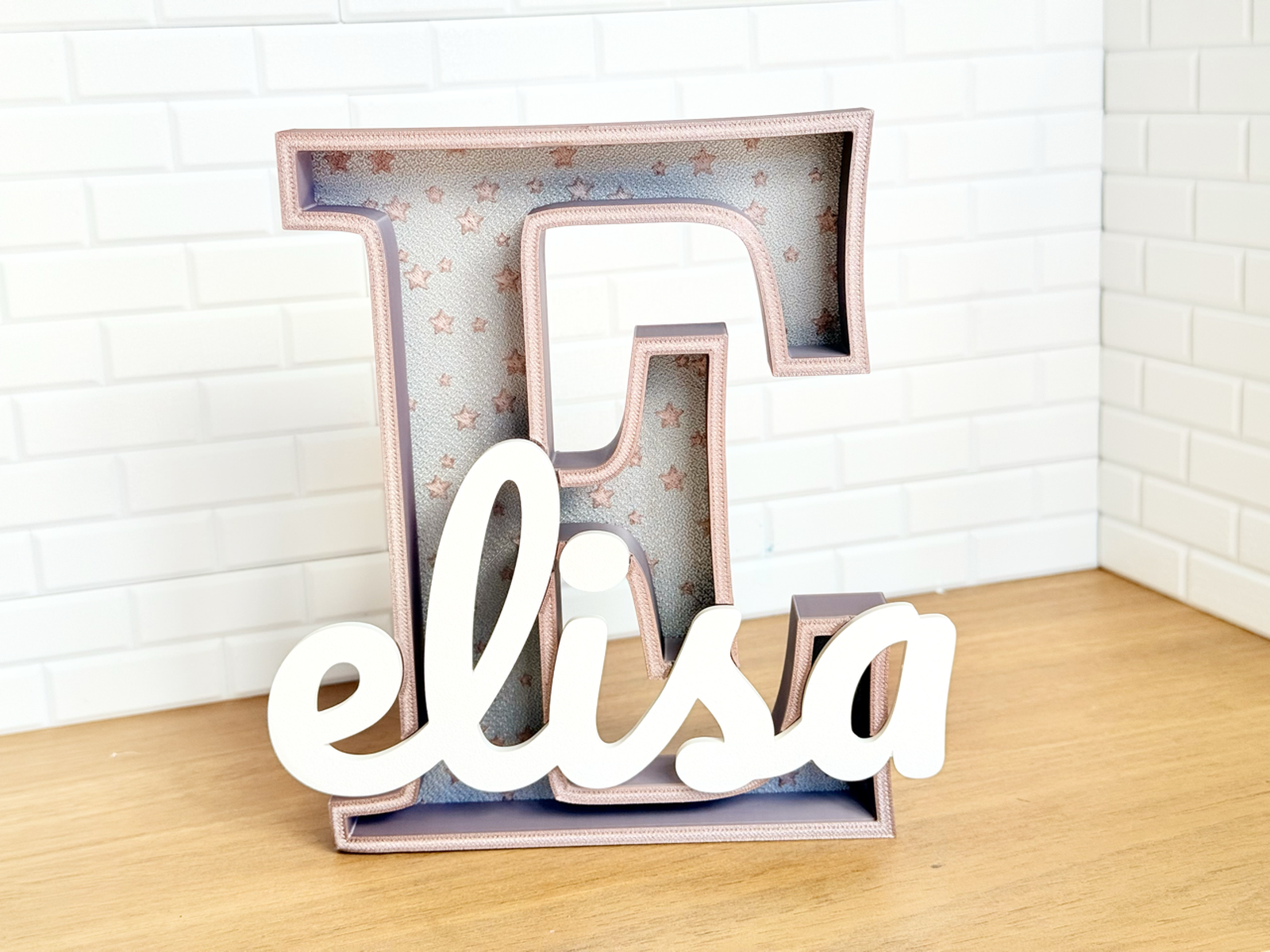 Big Letter - Stars Background