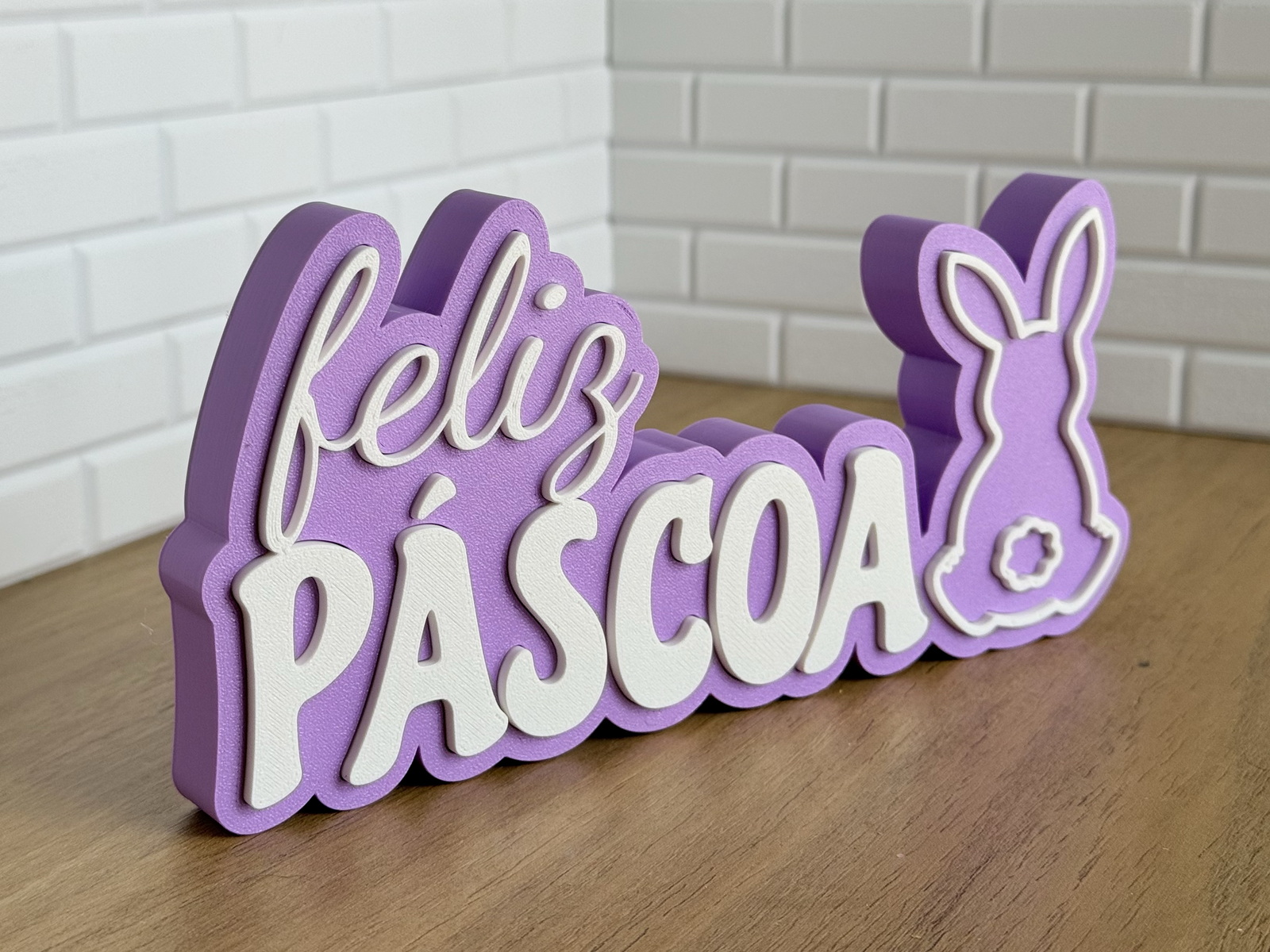 Word Sign - 2 Lines with Image - 2 Colors