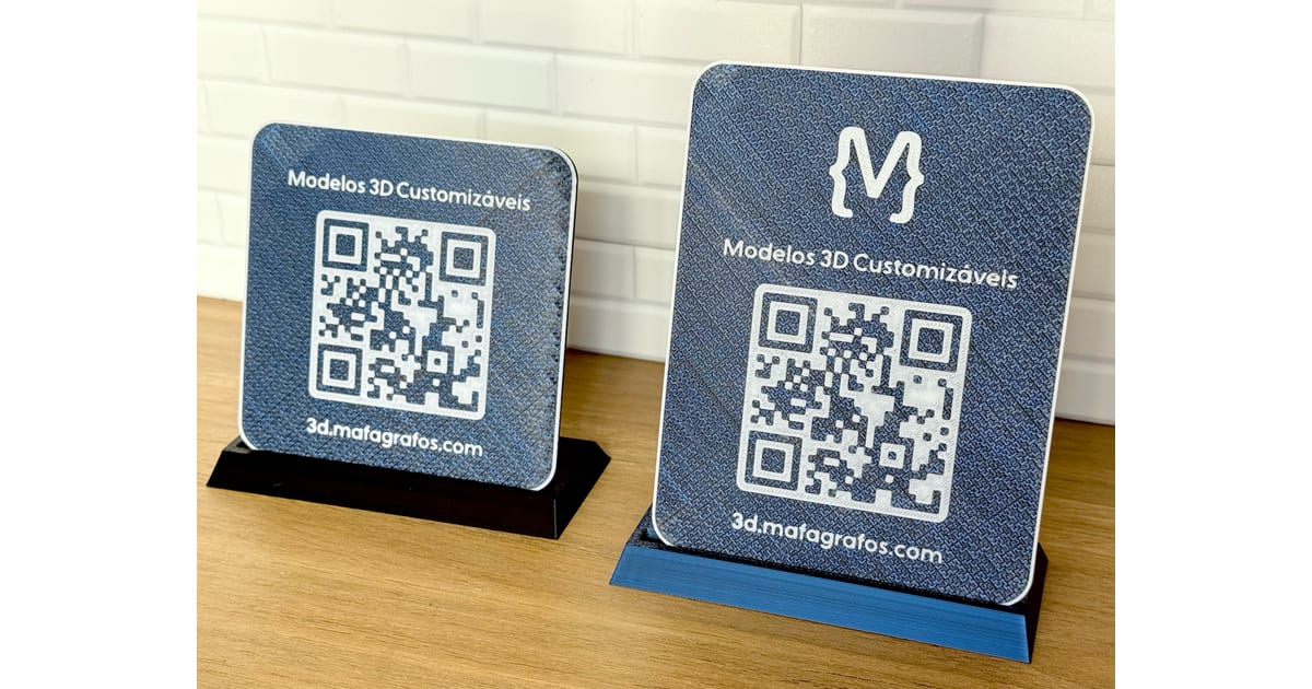 Placa de Código QR con Logo