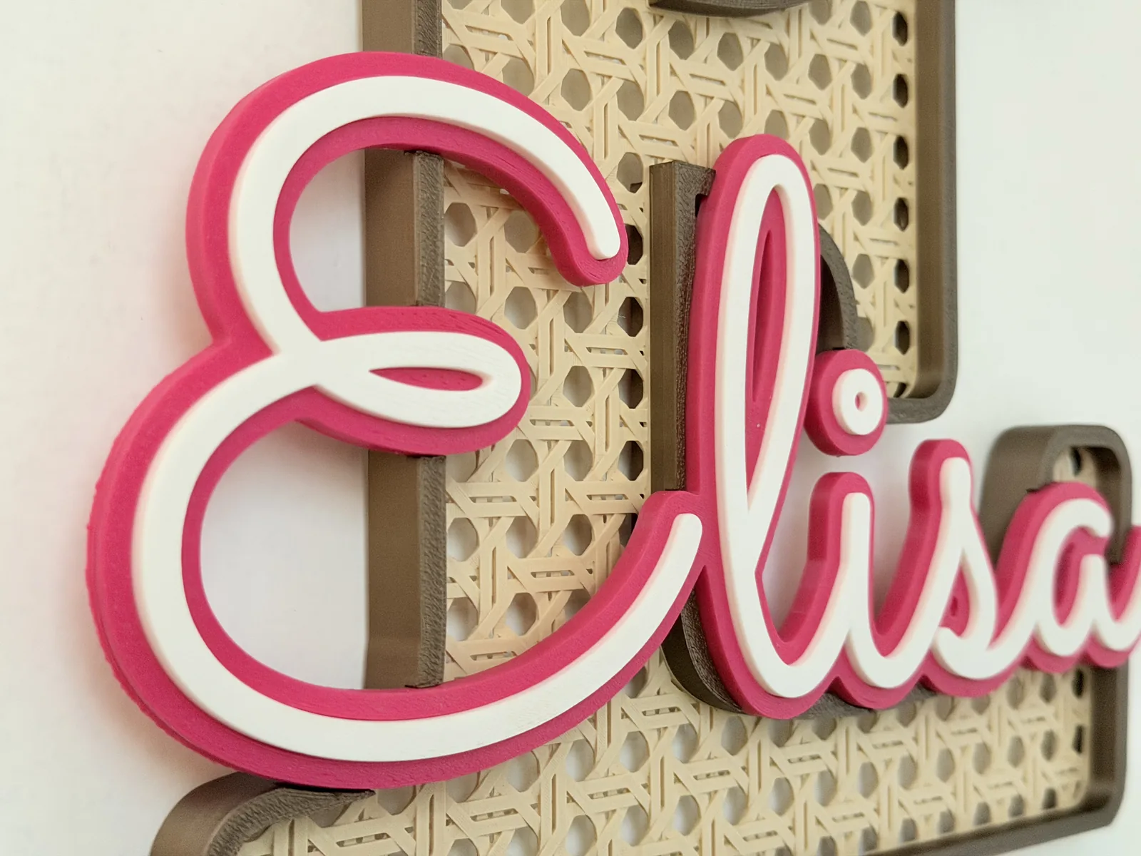 Rattan Letter For The Wall — photo 2