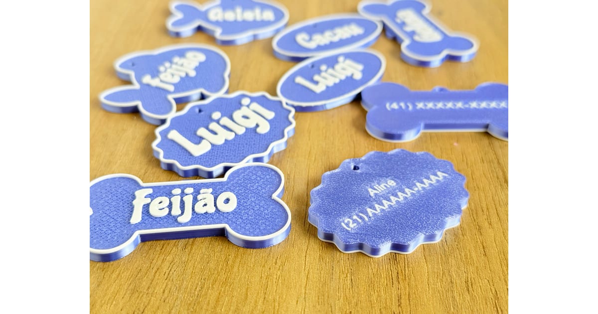 Placa de Mascota Cualquier Forma