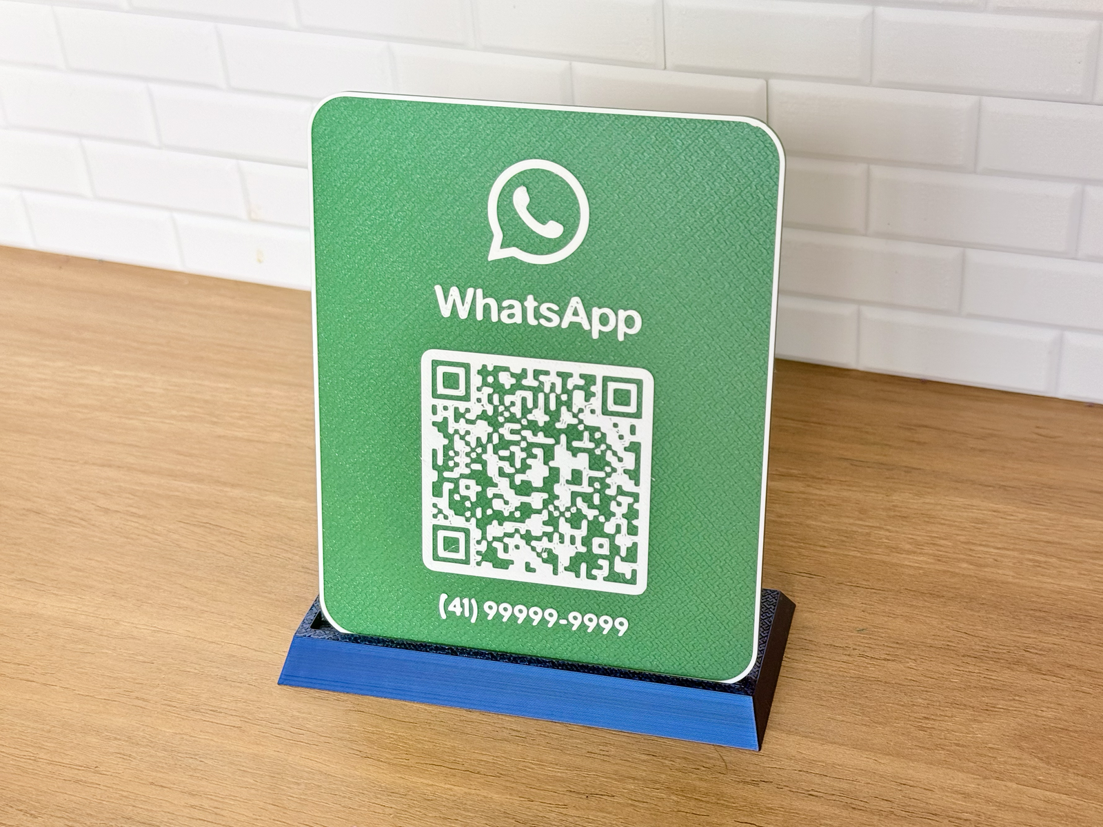 Placa de Código QR WhatsApp
