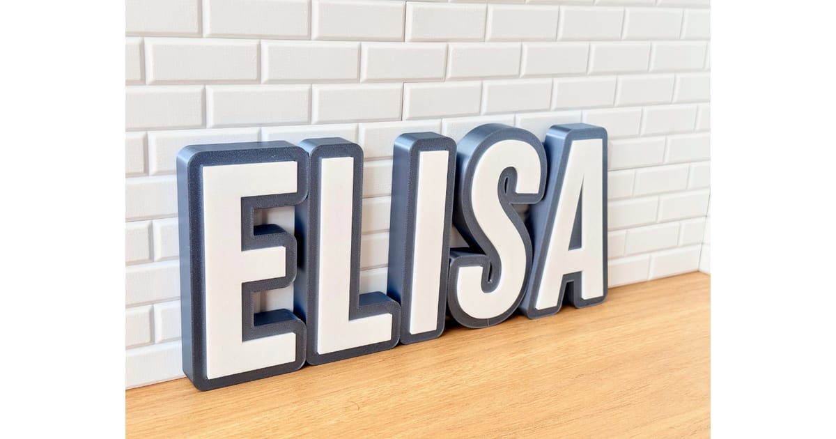 Separate Letters Sign - 2 Colors