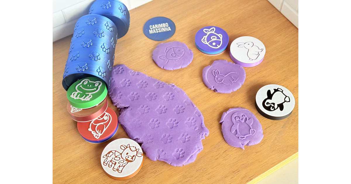 Play Doh Stamps Container