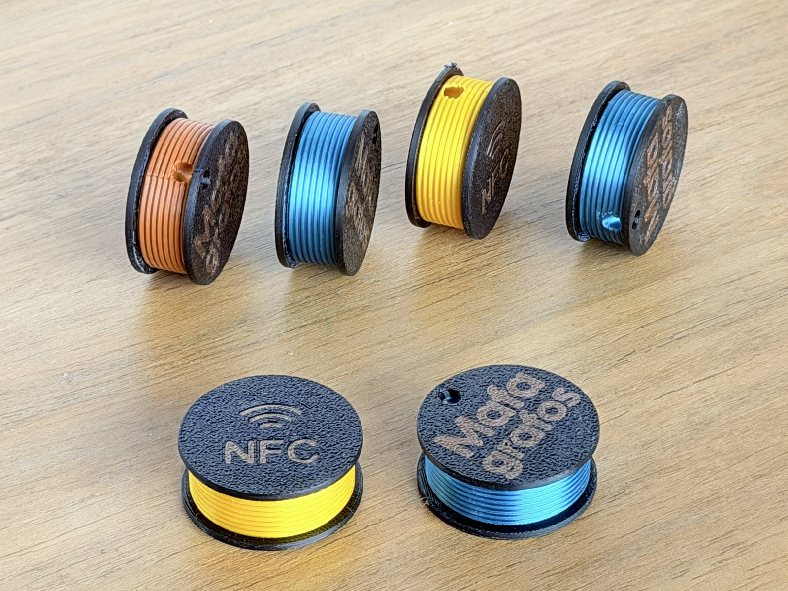 NFC Filament Spool Keychain