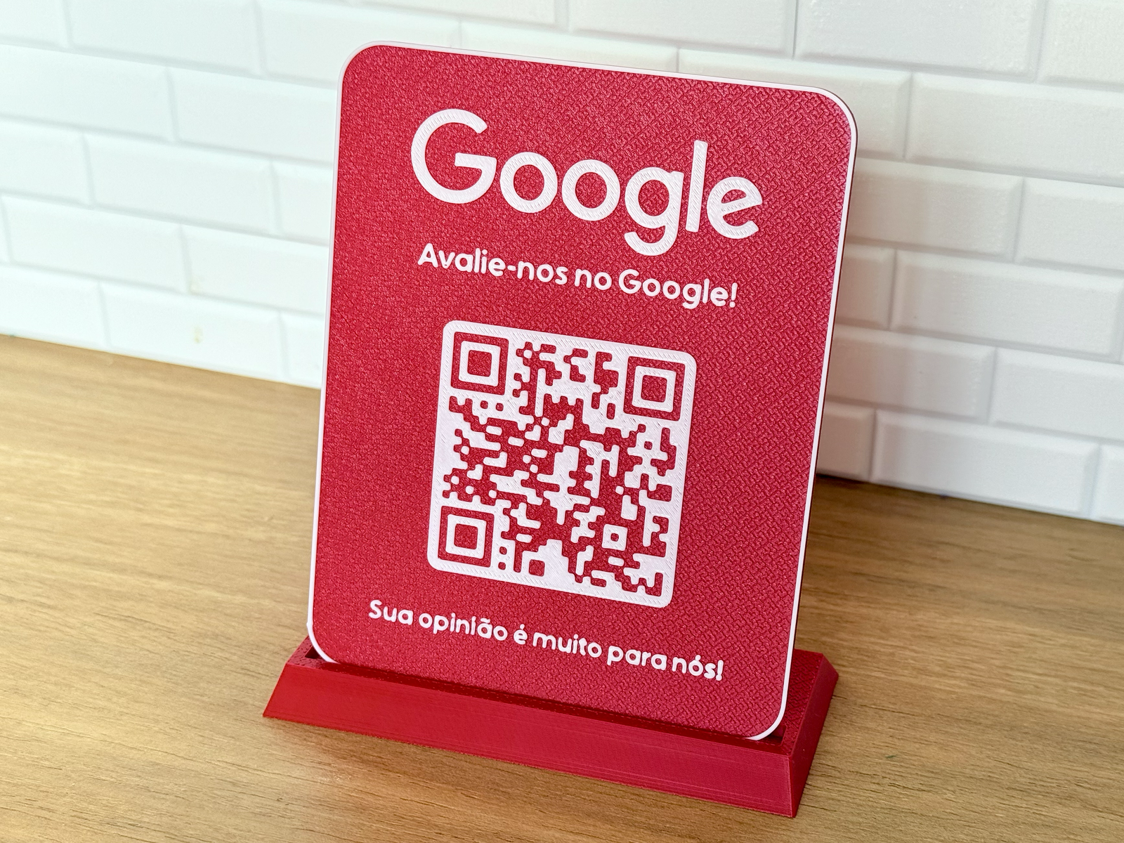 Google Review - Placa de Código QR