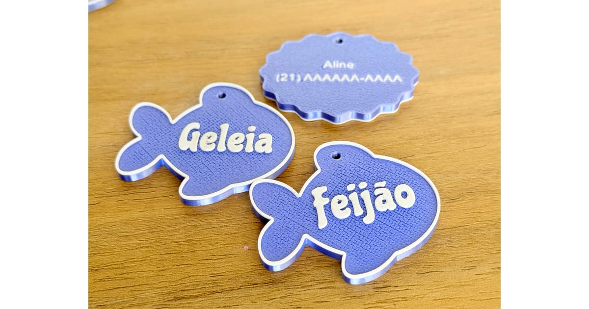 Placa de Mascota Pez