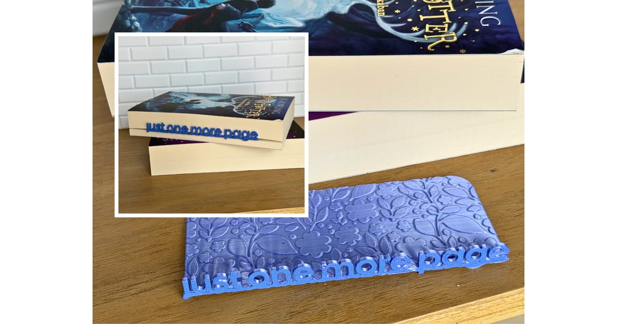 Marcador de Livro Floral com Nome