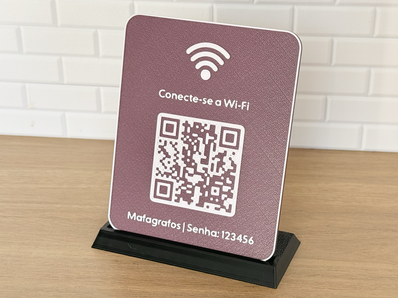 WiFi - QRCode Plaque