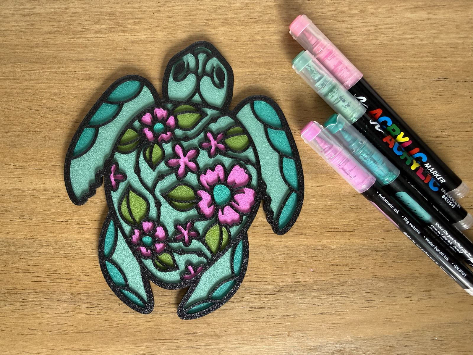Tortuga - Colorear en 2 Partes