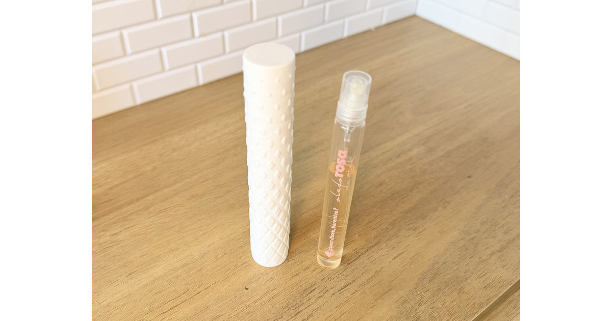 Estuche Geométrico para Perfume y Labial
