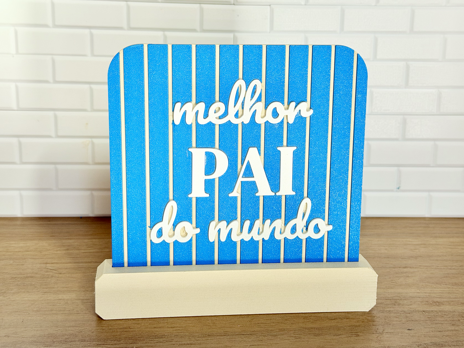 Placa a Rayas Día del Padre