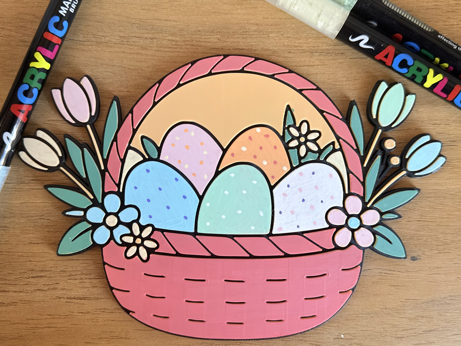Easter Egg Basket Coloring