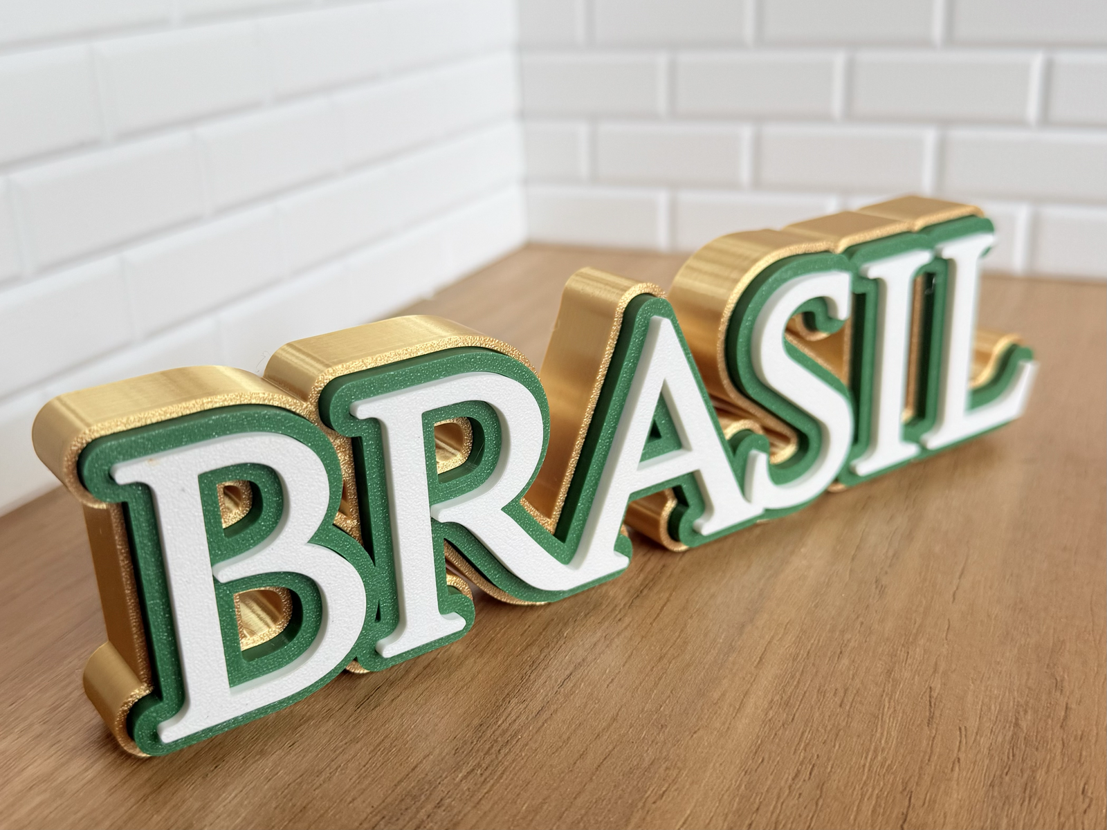 Letreiro Brasil - 3 Cores