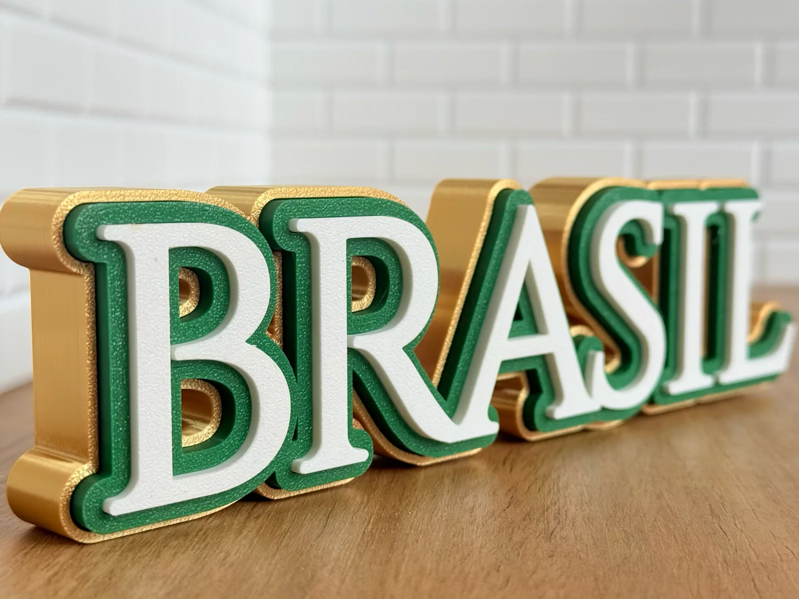Brasil Word Sign - 3 Colors — photo 2