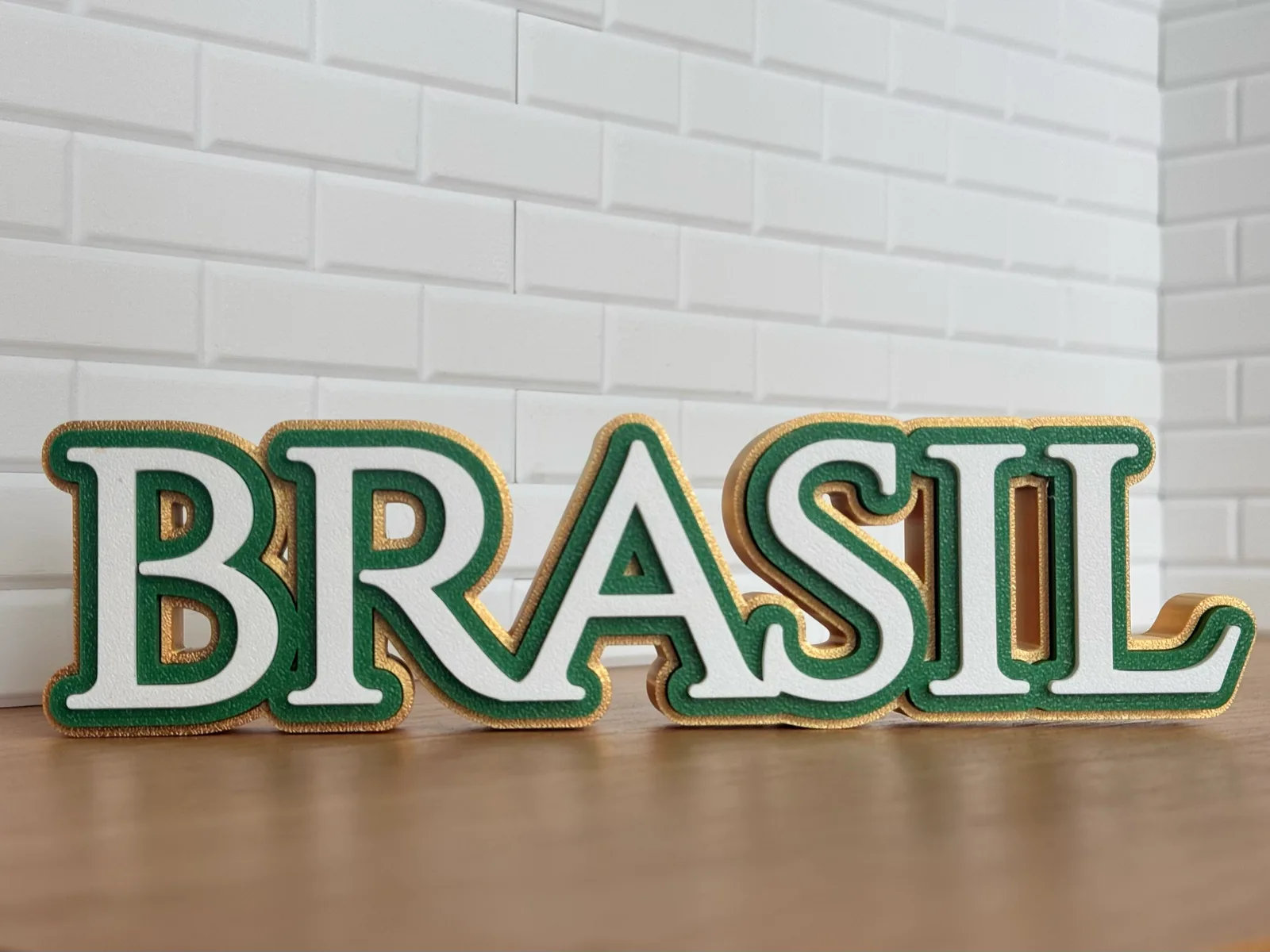 Brasil Word Sign - 3 Colors — photo 3