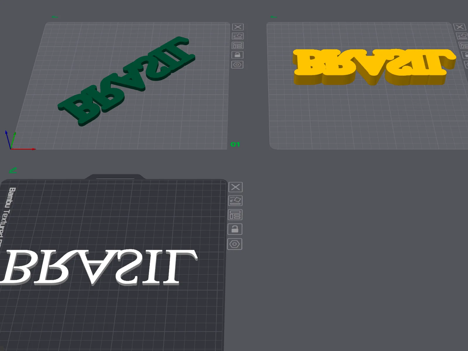 Brasil Word Sign - 3 Colors — photo 4