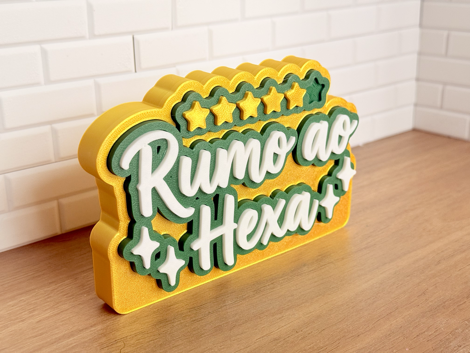 Letrero Rumo Al Hexa