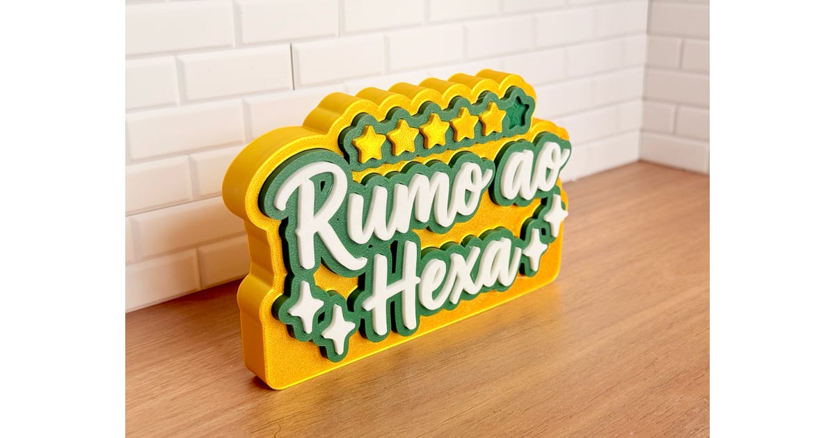 Letreiro Rumo Ao Hexa