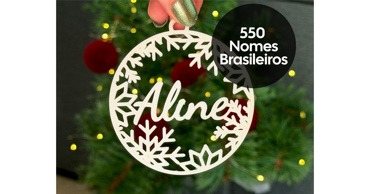 Adorno Copo de Nieve - 550 Nombres Brasileños